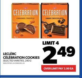 Real Canadian Superstore Leclérc célébration cookies, 240 g offer