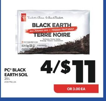 Real Canadian Superstore Pc® black earth soil, 25 l offer