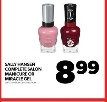 Real Canadian Superstore Sally hansen complete salon manicure or miracle gel offer