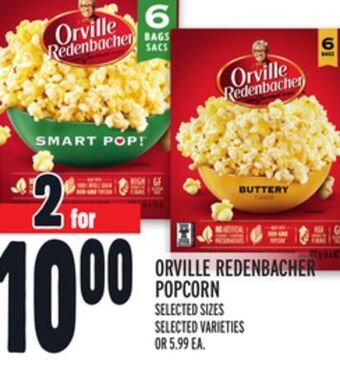 Metro Orville redenbacher popcorn offer