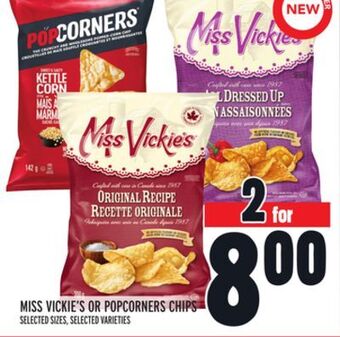 Metro Miss vickie's or popcorners chips offer