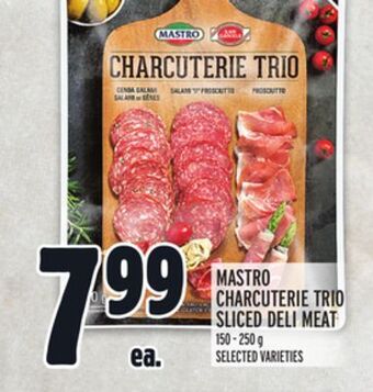 Metro Mastro charcuterie trio sliced deli meat offer