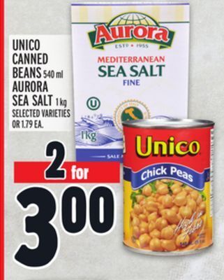 Metro Unico canned beans offer