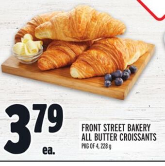 Metro Front street bakery all butter croissants offer