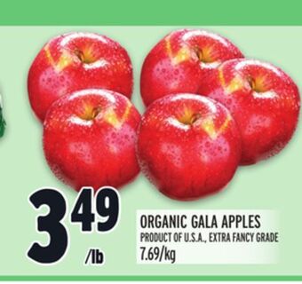 Metro Organic gala apples offer