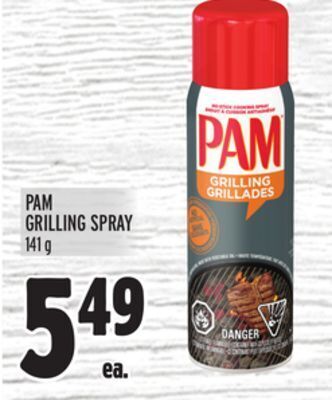 Metro Pam grilling spray offer