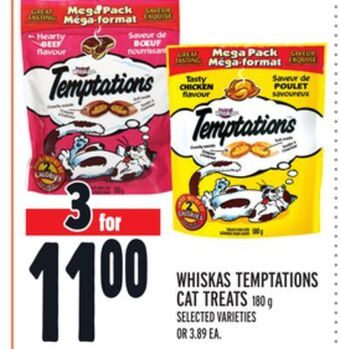 Metro Whiskas temptations cat treats offer