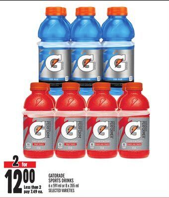 Metro Gatorade sports drinks offer
