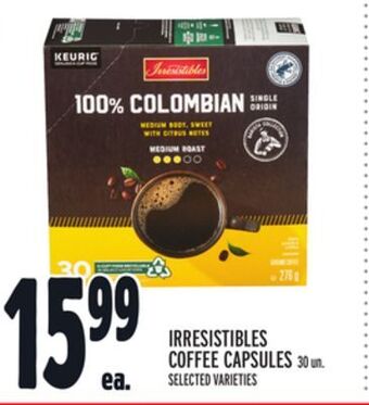 Metro Irresistibles coffee capsules offer