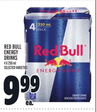 Metro Red bull energy drinks offer