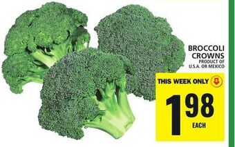 Food Basics Broccoli crowns offer