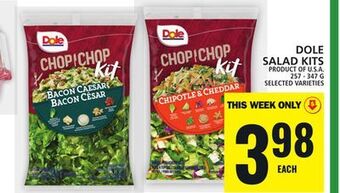 Food Basics Dole salad kits offer