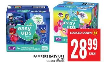 Food Basics Pampers easy ups offer