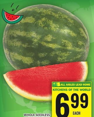 Food Basics Whole seedless watermelon offer