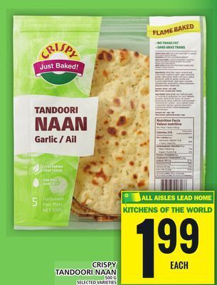 Food Basics Crispy tandoori naan offer