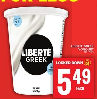 Food Basics Liberté greek yogourt offer