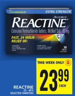 Food Basics Reactine offer