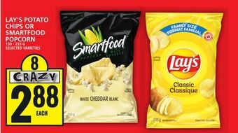 Food Basics Lay's potato chips or smartfood popcorn offer