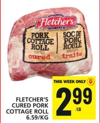 Food Basics Fletcher's cured pork cottage roll offer
