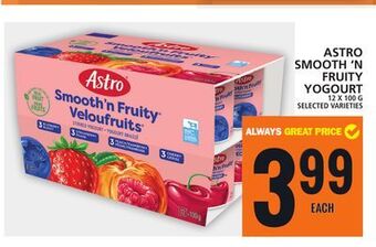 Food Basics Astro smooth 'n fruity yogourt offer