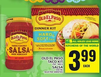 Food Basics Old el paso taco kit or salsa offer