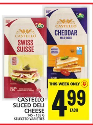 Food Basics Castello sliced deli cheese offer