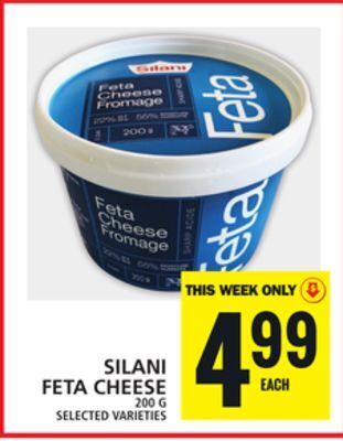 Food Basics Silani feta cheese offer