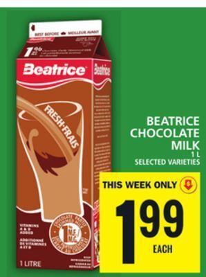 Food Basics Beatrice chocolate milk offer