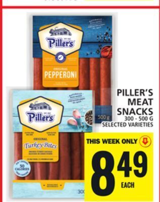 Food Basics Piller's meat snacks offer