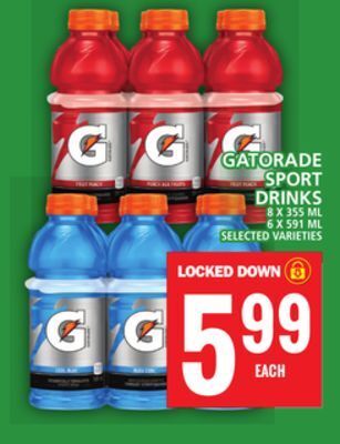 Food Basics Gatorade sport drinks offer