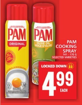 Food Basics Pam cooking spray offer