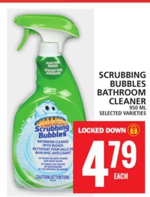 Food Basics Scrubbing bubbles bathroom cleaner offer