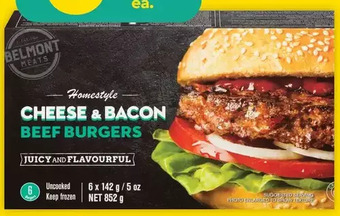 Giant Tiger Belmont meats burgers offer