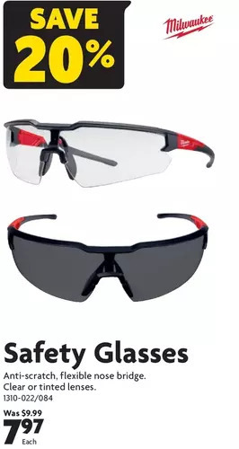 Home Hardware Safety glasses offer