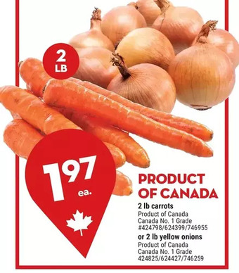 Giant Tiger 2 lb carrots offer