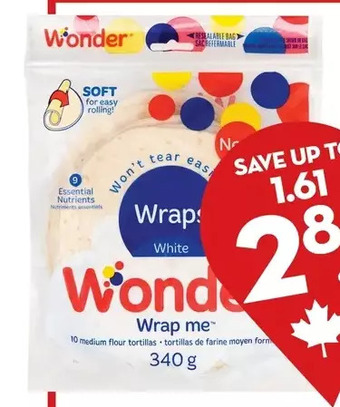Giant Tiger Wonder wraps offer