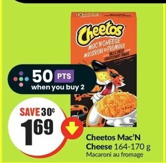 FreshCo Cheetos Mac'N Cheese 164-170 g offer