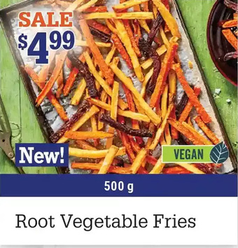 M & M Food Market Root vegetable fries offer