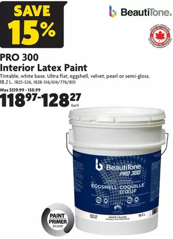 Home Hardware Pro 300 interior latex paint offer