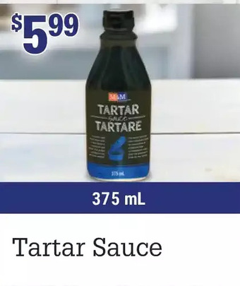 M & M Food Market Tartar sauce offer