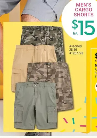 Giant Tiger Men's cargo shorts offer