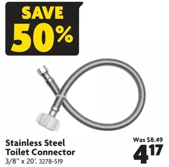 Home Hardware Stainless steel toilet connector offer