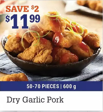 M & M Food Market Dry garlic pork offer