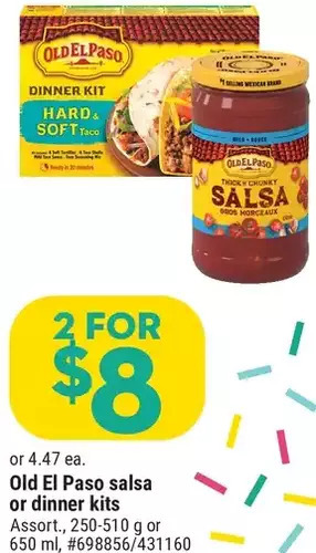 Giant Tiger Old el paso salsa offer