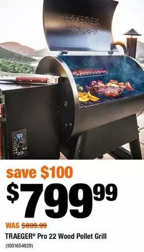 Home Depot Traeger ironwood 650 wood pellet grill offer