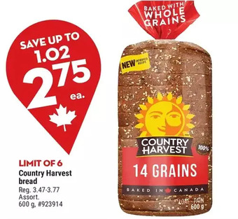 Giant Tiger Country harvest bread offer