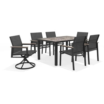 Home Depot Shelburne 7-piece sling patio dining set offer