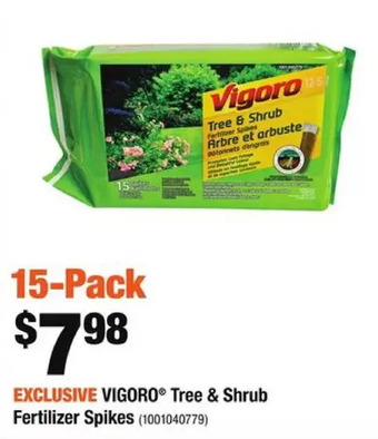 Vigoro tree & shrub fertilizer spikes