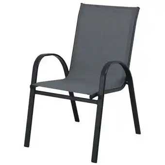 Home Depot Mix & match graphite sling stacking patio dining chair offer