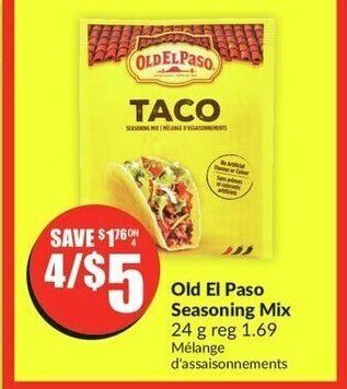 FreshCo Old El Paso Seasoning Mix 24 g offer